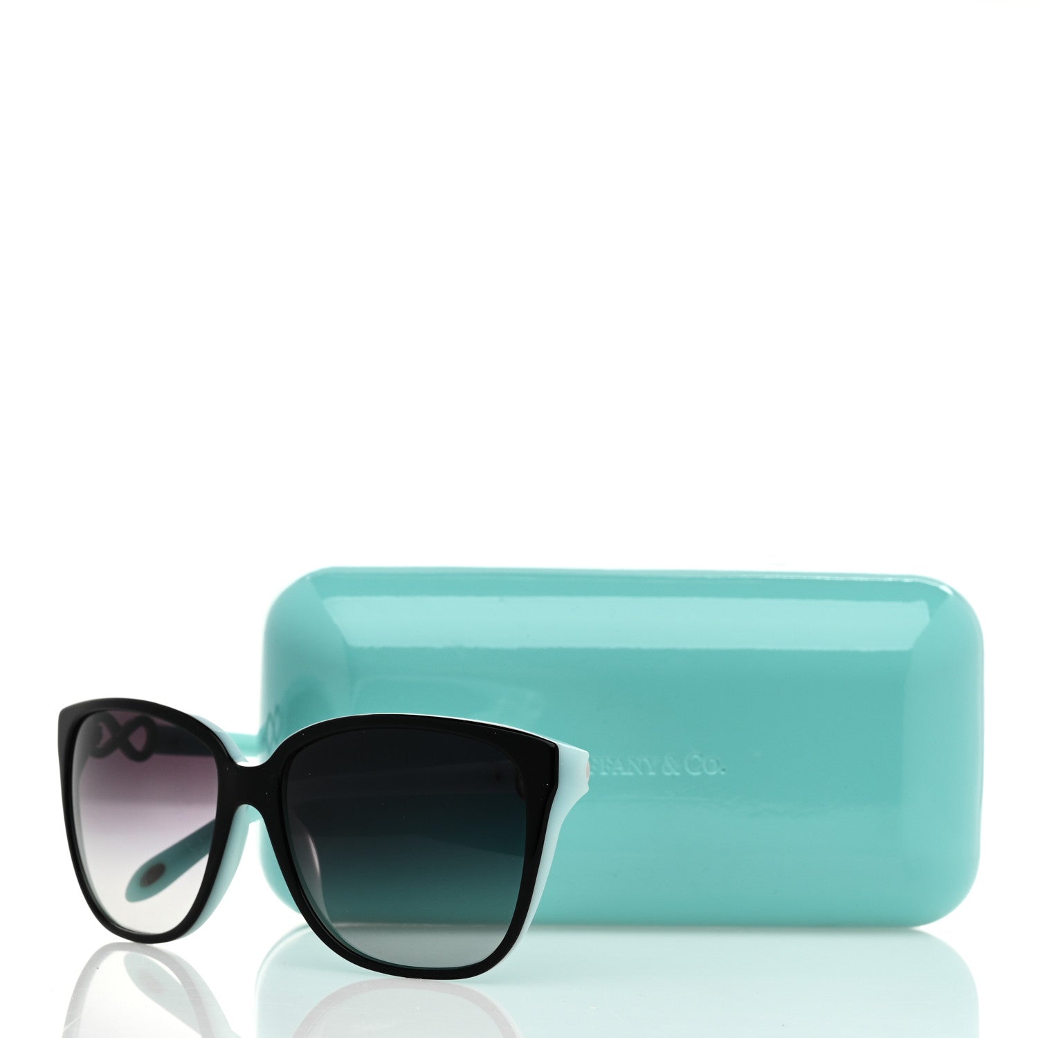 Tiffany Crystal TF4111-B Infinity Sunglasses Black Blue 8 of 8