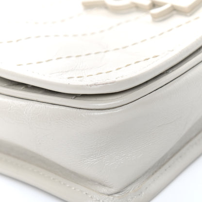 Saint Laurent Crinkled Calfskin Matelasse Monogram Niki Chain Wallet Crema Soft 9 of 11