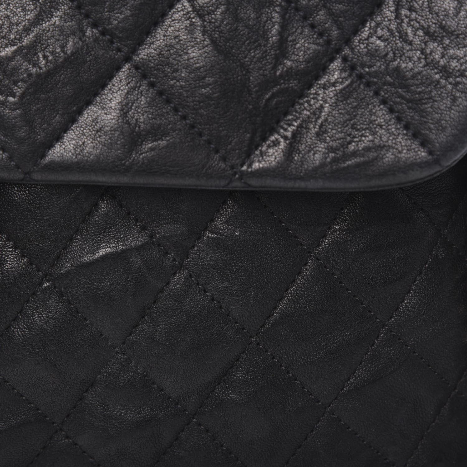 Chanel Washed Lambskin Quilted Maxi Chain Around Flap Black 10 of 11