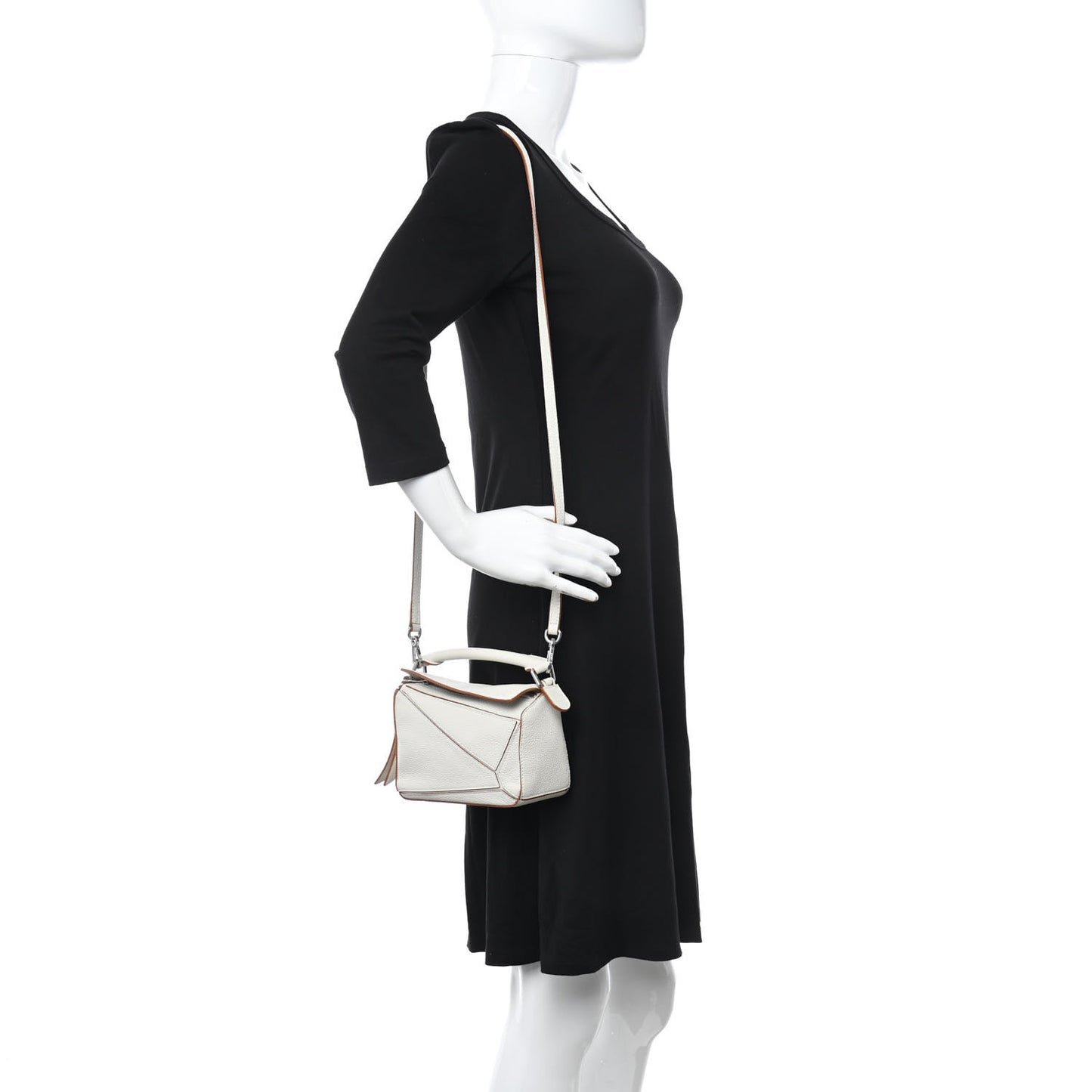 Calfskin Mini Puzzle Bag Soft White
