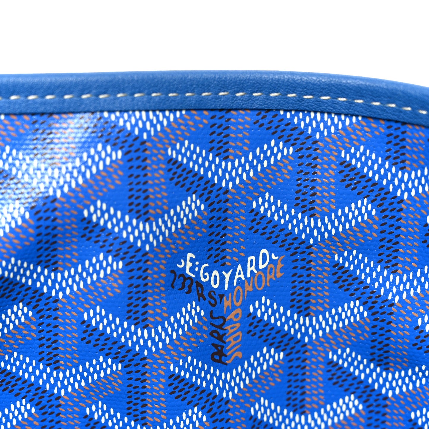Goyardine Reversible Mini Anjou Sky Blue