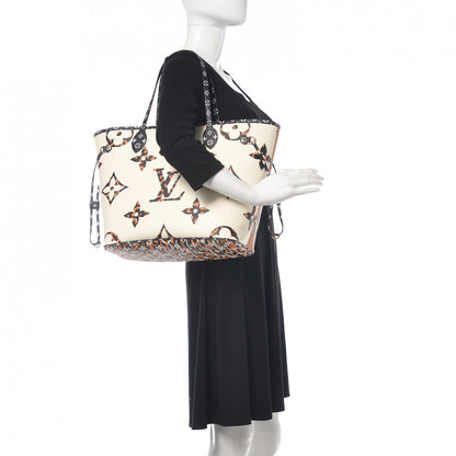 Louis Vuitton Monogram Giant Jungle Neverfull MM Ivory 2 of 10