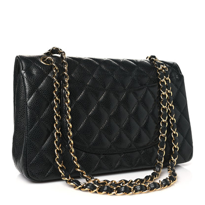 Chanel Caviar Quilted Medium Double Flap Black 3 of 12