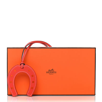 Hermes Swift Paddock Horseshoe Bag Charm Rose Sakura Capucine 4 of 4