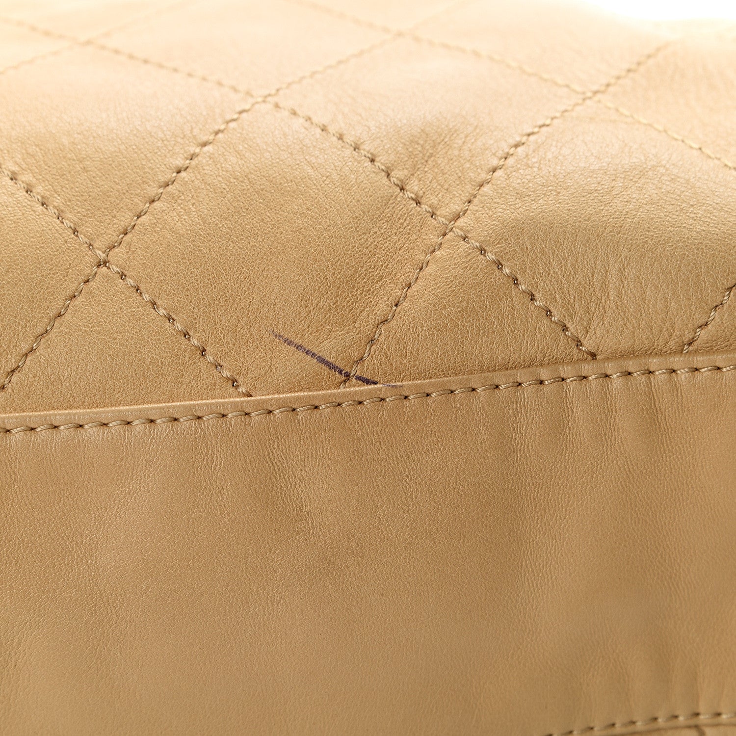Chanel Lambskin Stitched Medium Ultimate Soft Tote Beige 12 of 13
