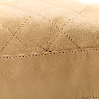 Chanel Lambskin Stitched Medium Ultimate Soft Tote Beige 12 of 13