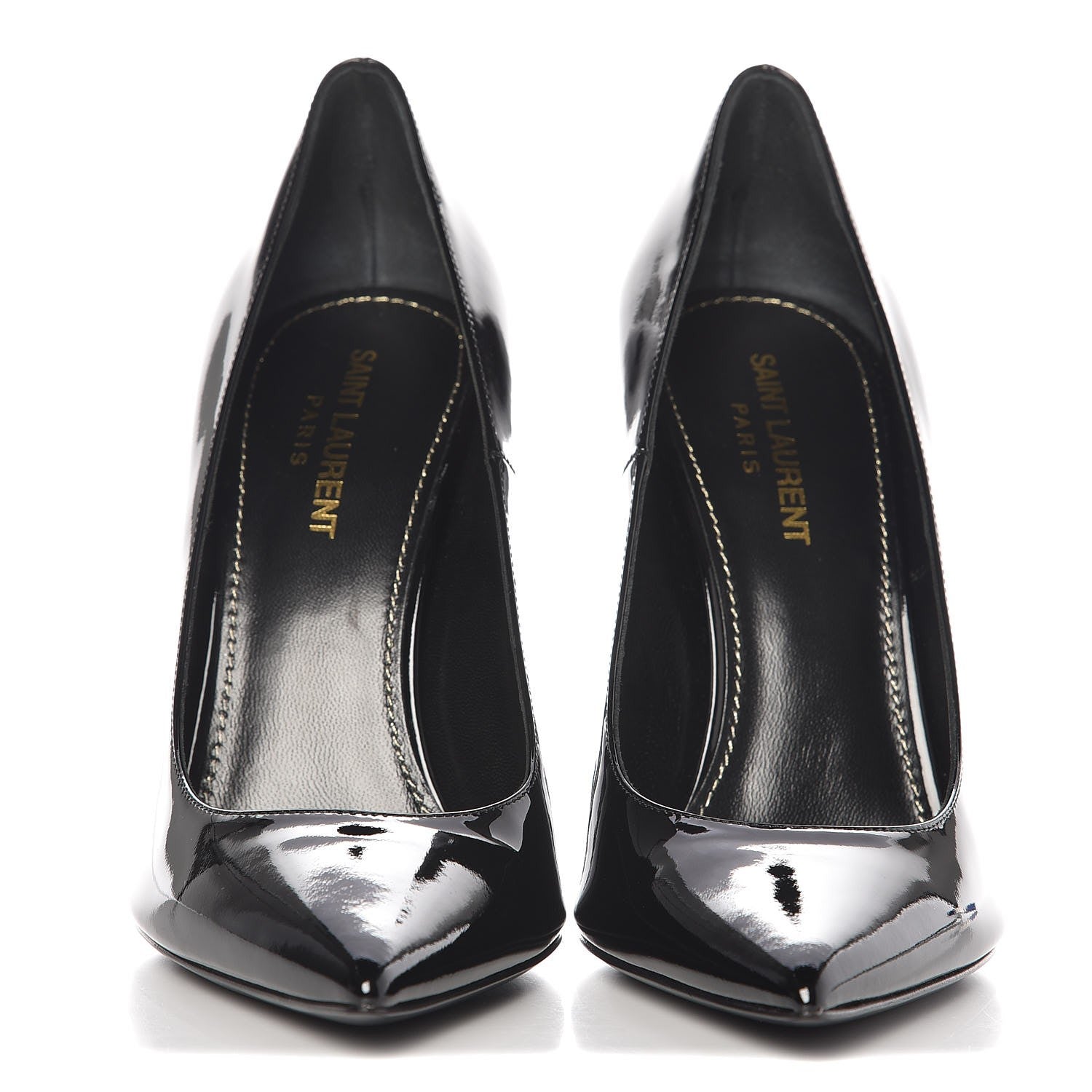 Saint Laurent Patent Opyum 110 Pumps 37.5 Black 2 of 11