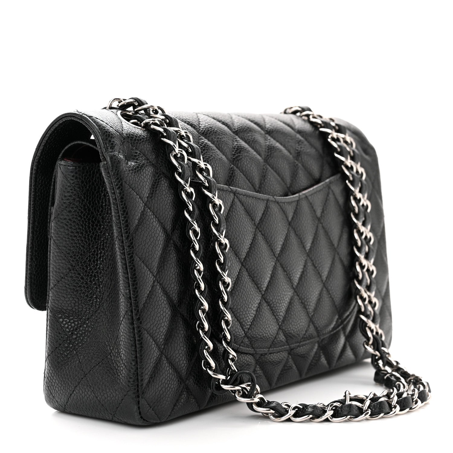 Chanel Caviar Quilted Medium Double Flap Black 3 of 14