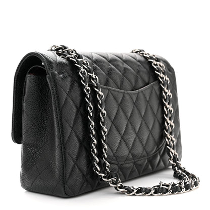 Chanel Caviar Quilted Medium Double Flap Black 3 of 14
