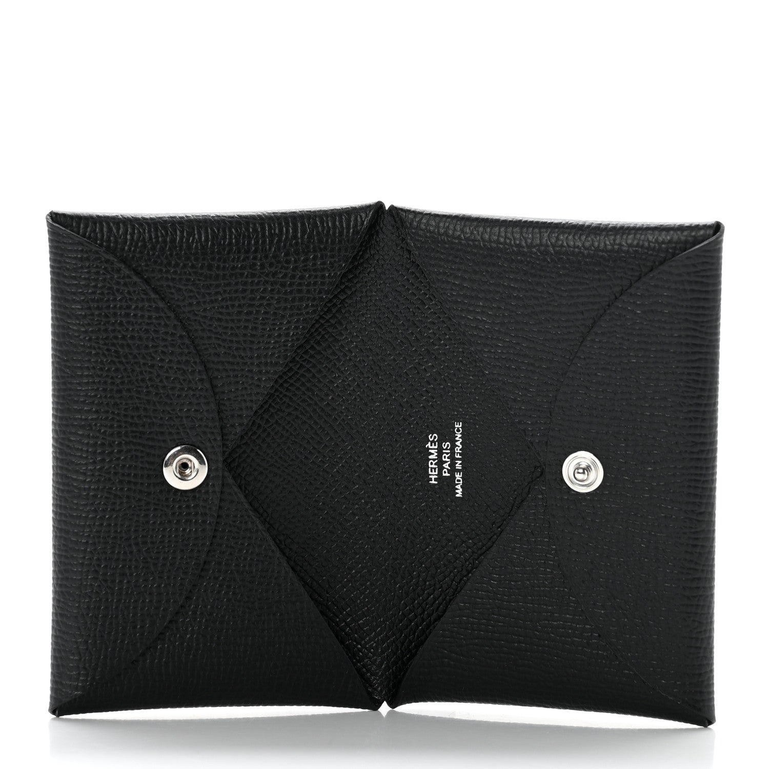 Hermes Epsom Calvi Card Case Black 5 of 7