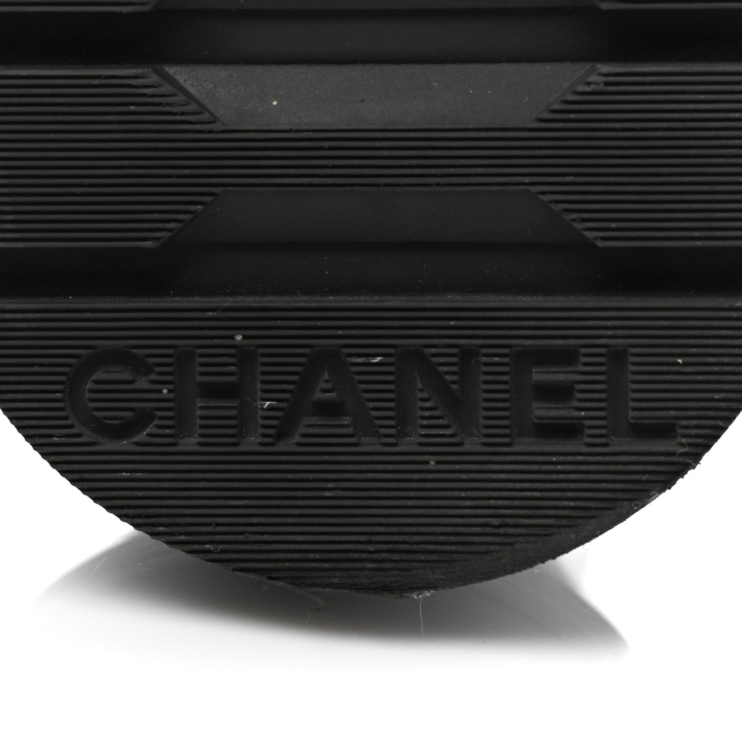 Chanel Shiny Goatskin Calfskin Quilted Lace Up Combat Boots 38 Black White 6 of 9
