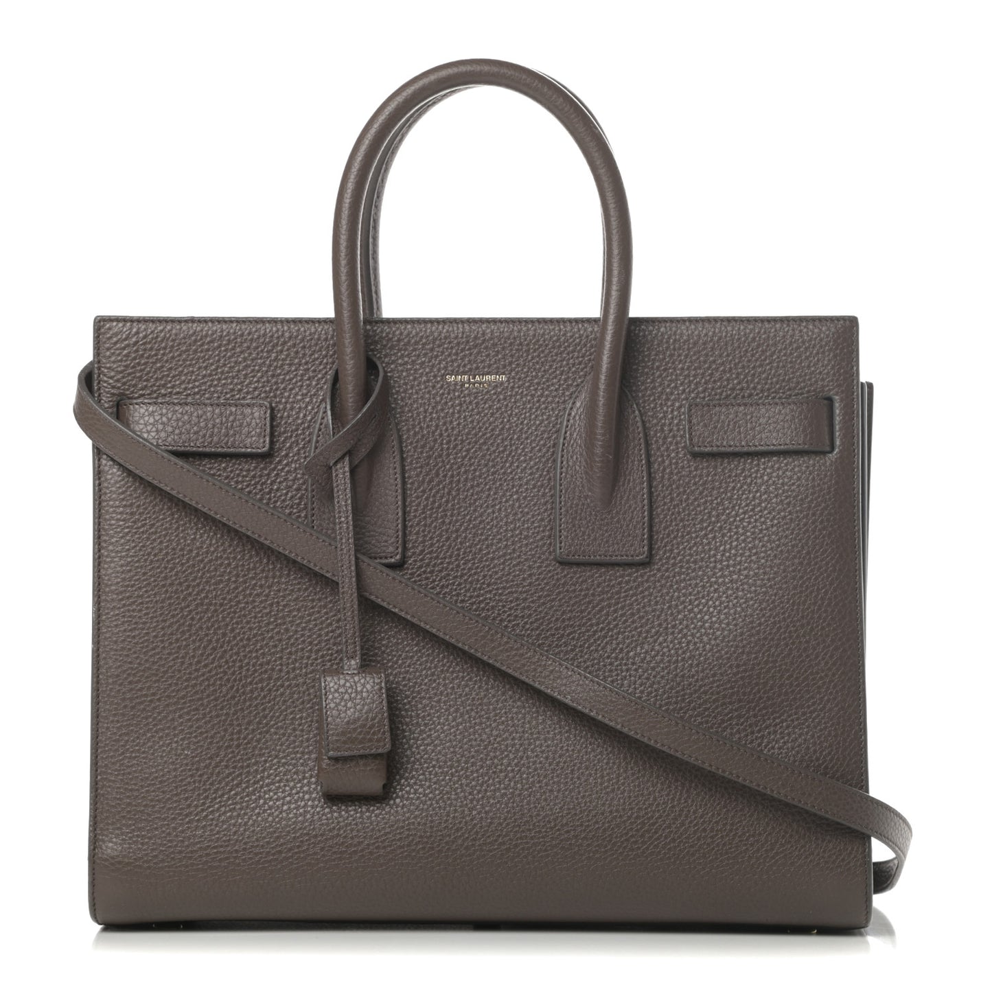 Grained Calfskin Small Sac De Jour Earth