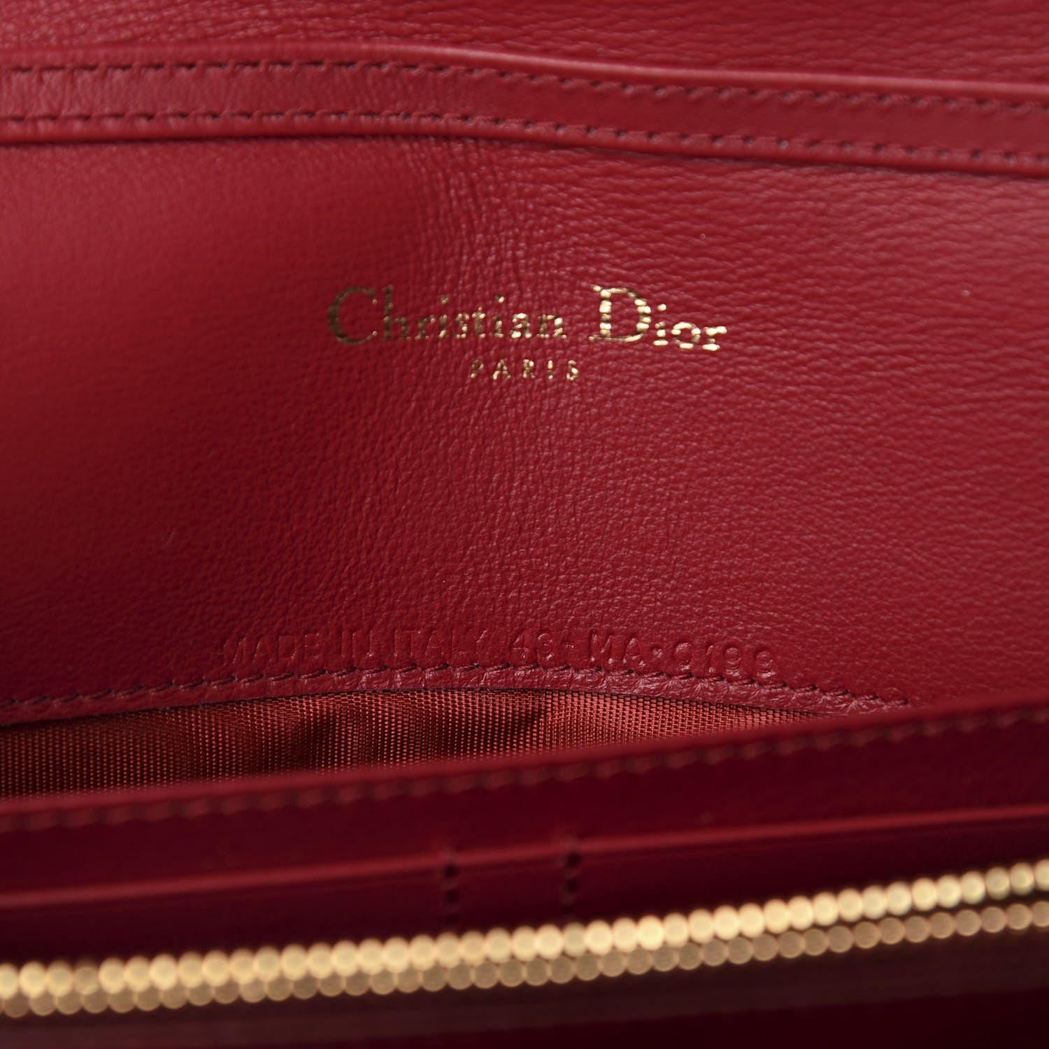 Christian Dior Patent 30 Montaigne Pouch Cherry Red 9 of 10
