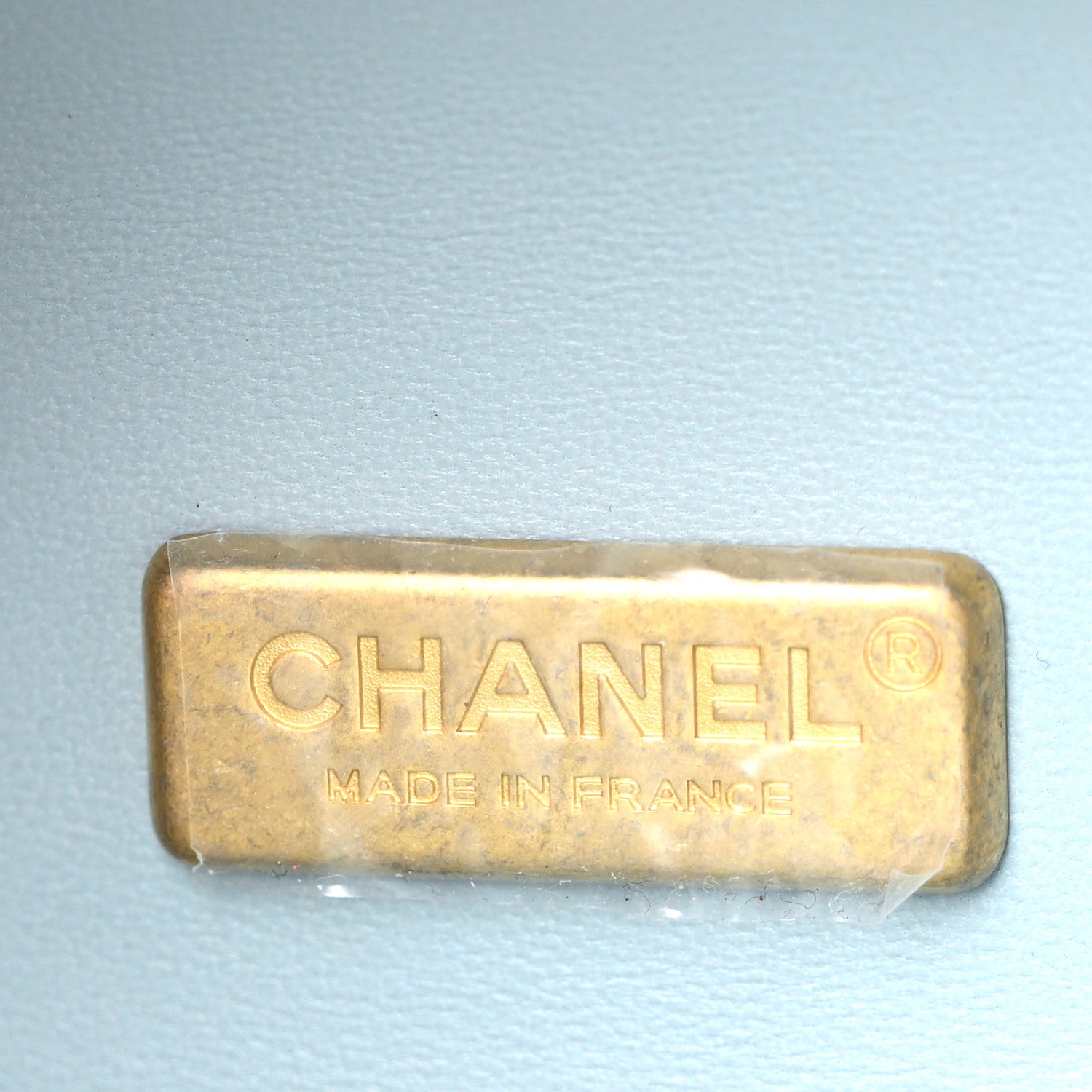 Chanel Lambskin Quilted CC Bubble Vanity Case With Chain Light Blue 6 of 10