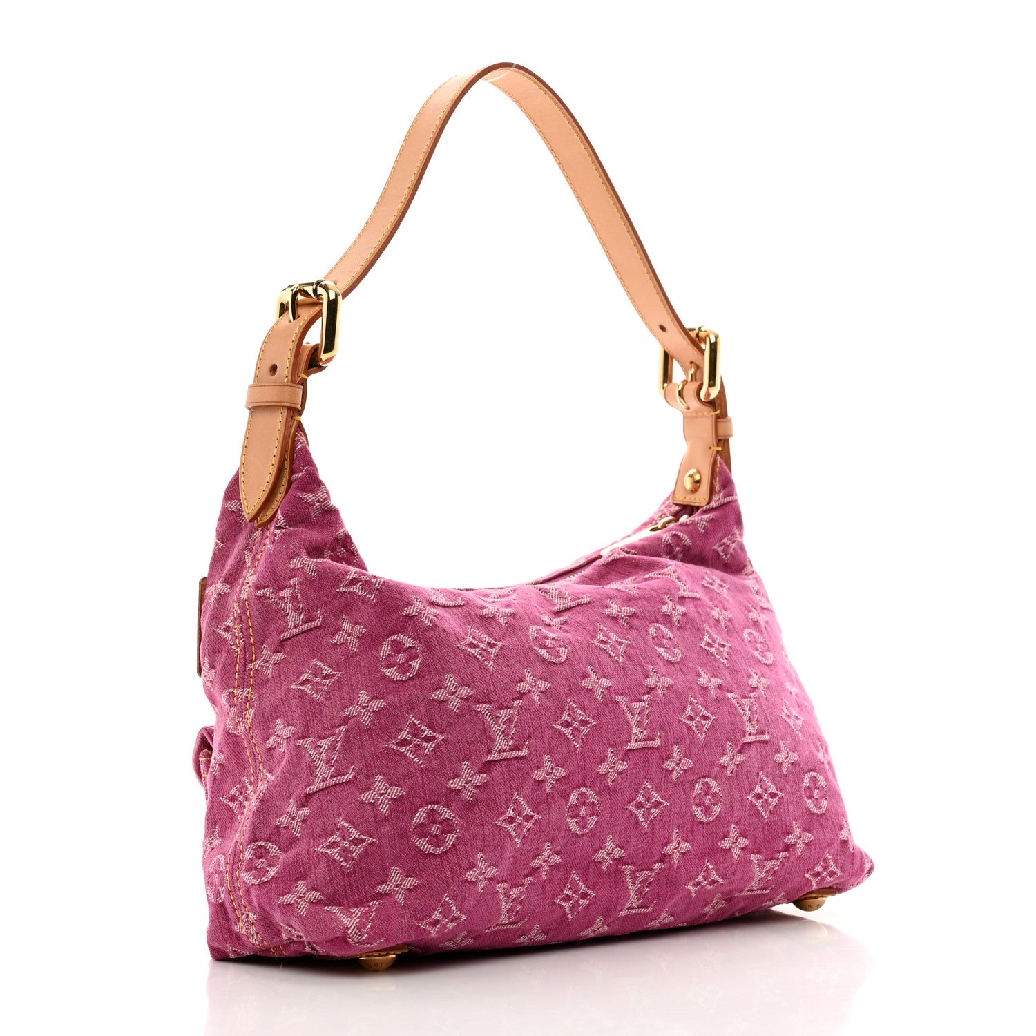 Louis Vuitton Denim Baggy PM Fuchsia 3 of 9
