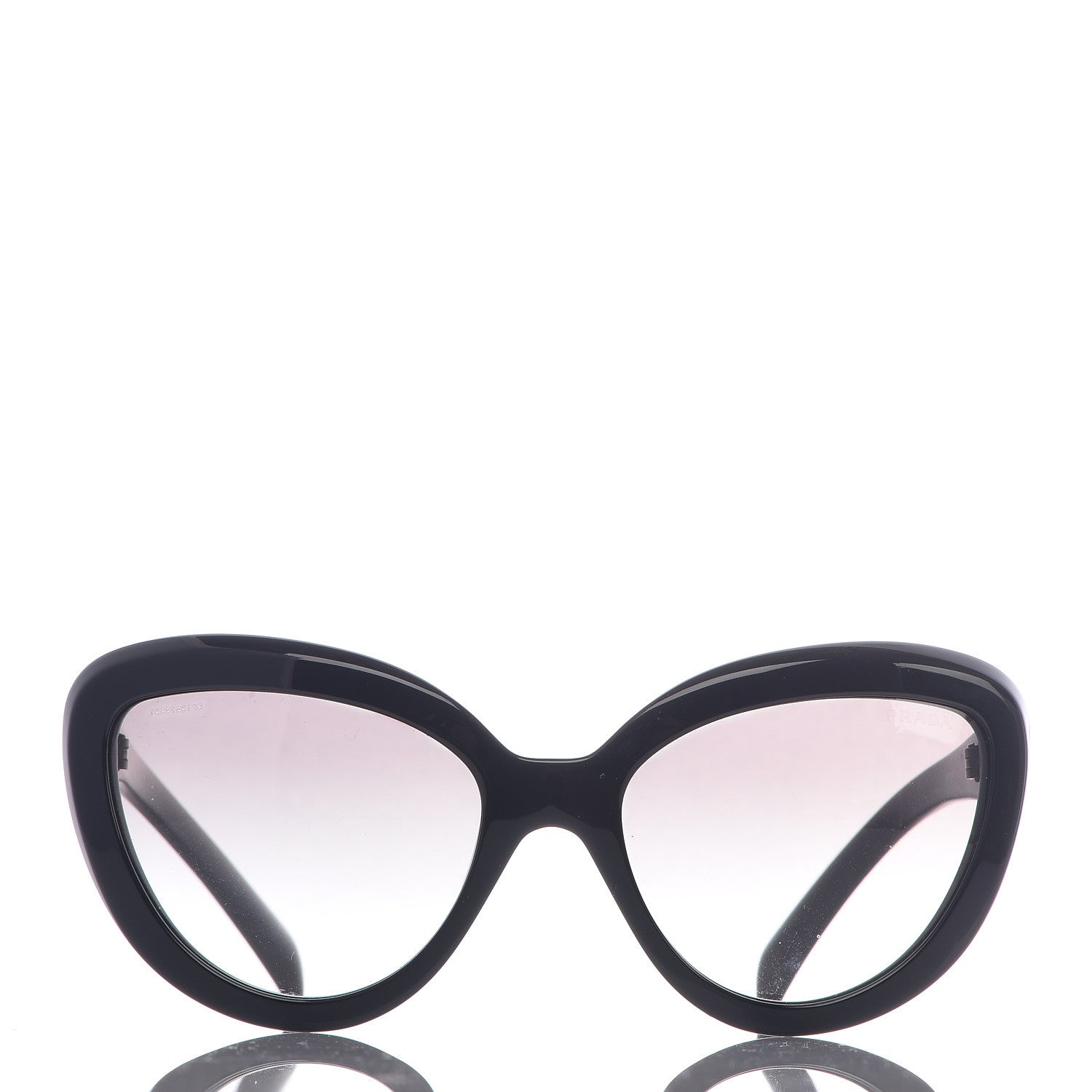 Prada Cat Eye Sunglasses SPR 08R Black 2 of 7