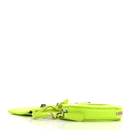 Balenciaga Agneau Le Cagole Clip On Card Mirror Fluo Yellow 5 of 16