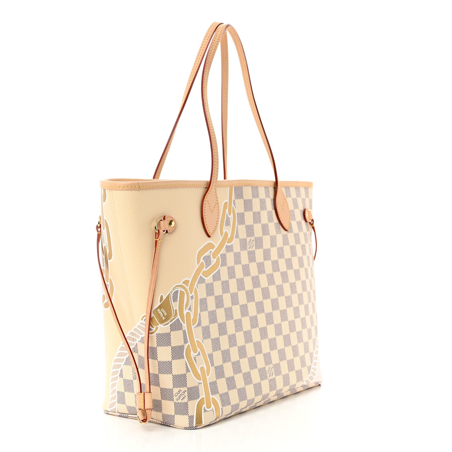 Louis Vuitton Damier Azur Nautical Neverfull MM 4 of 11