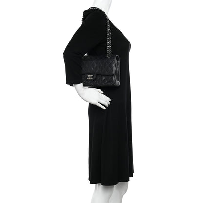 Chanel Caviar Quilted Medium Double Flap Black 2 of 10