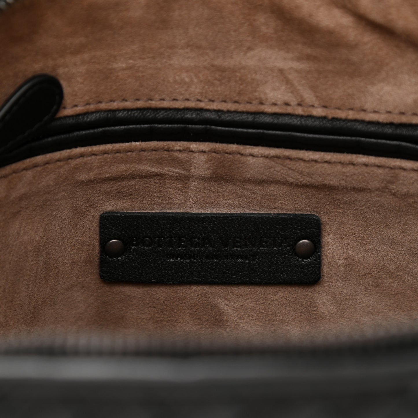 Nappa Intrecciato Nodini Bag Black