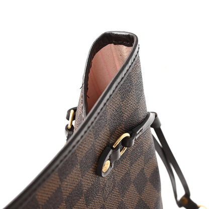 Louis Vuitton Damier Ebene Neo Neverfull MM Rose Ballerine 13 of 13