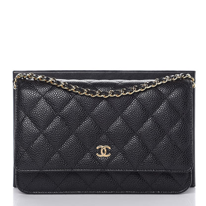 Chanel Caviar Quilted Wallet On Chain WOC Black 9 of 9