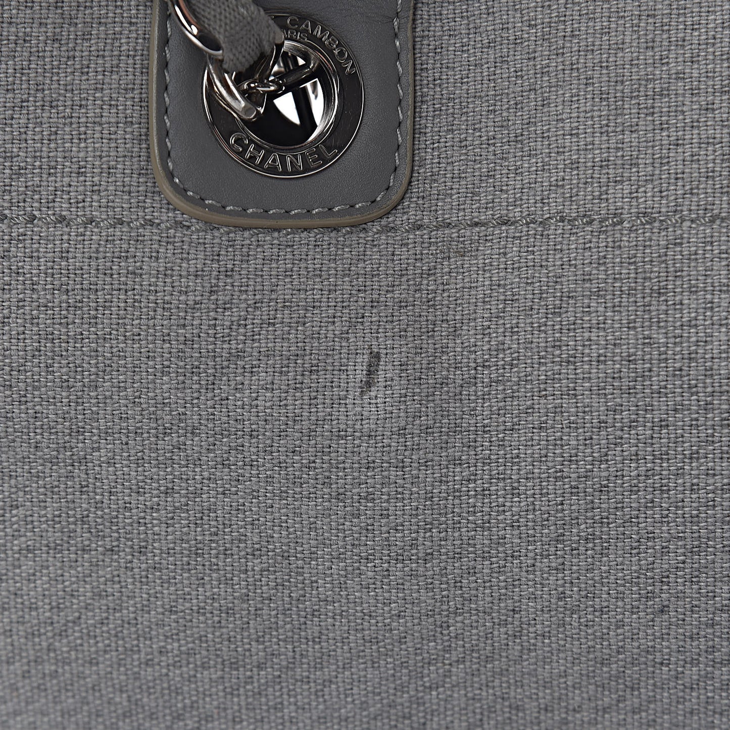 Canvas Large Deauville Tote Grey