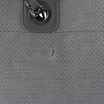 Chanel Canvas Large Deauville Tote Grey 7 of 16