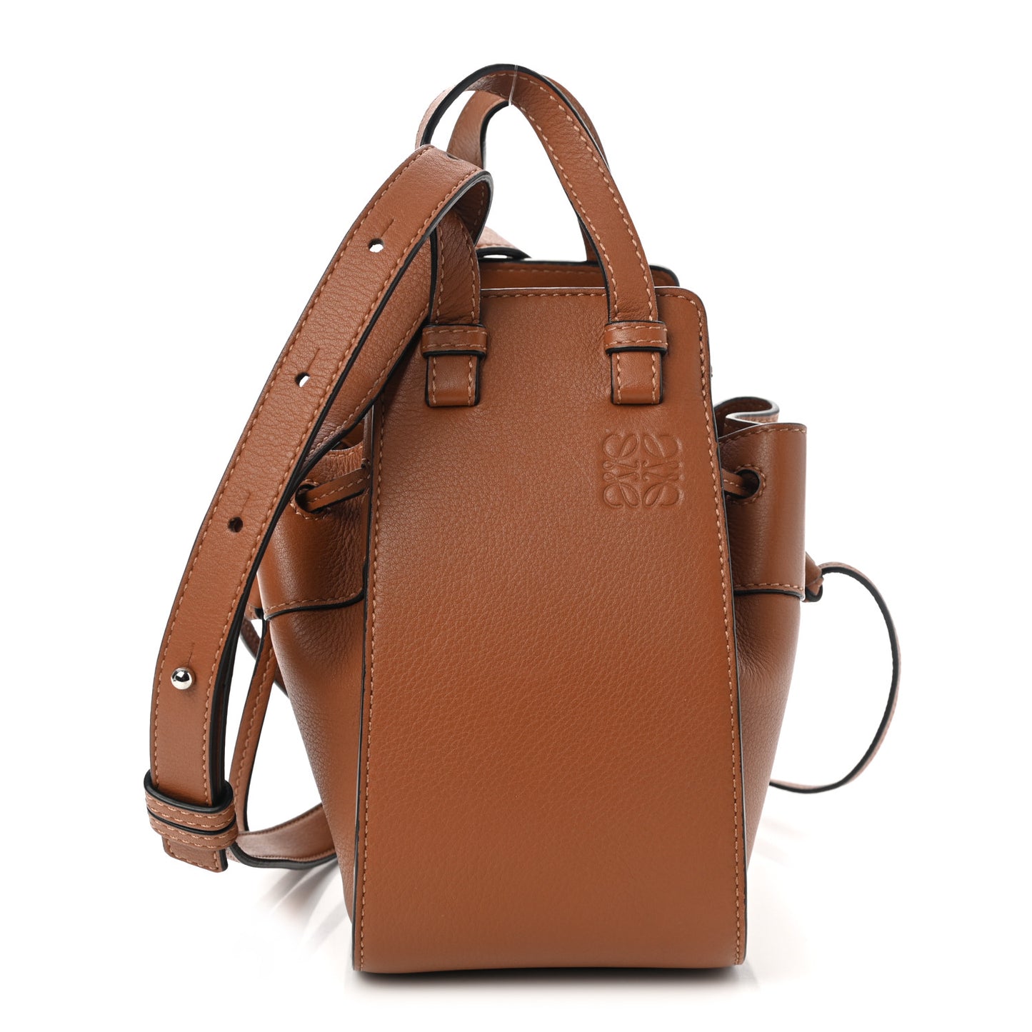 Calfskin Mini Hammock Shoulder Bag Tan