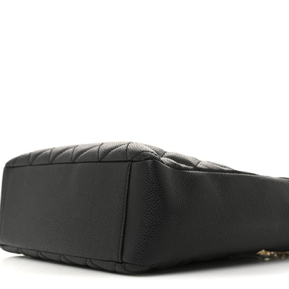 Chanel Caviar Quilted Petit Shopping Tote PST Black 10 of 11