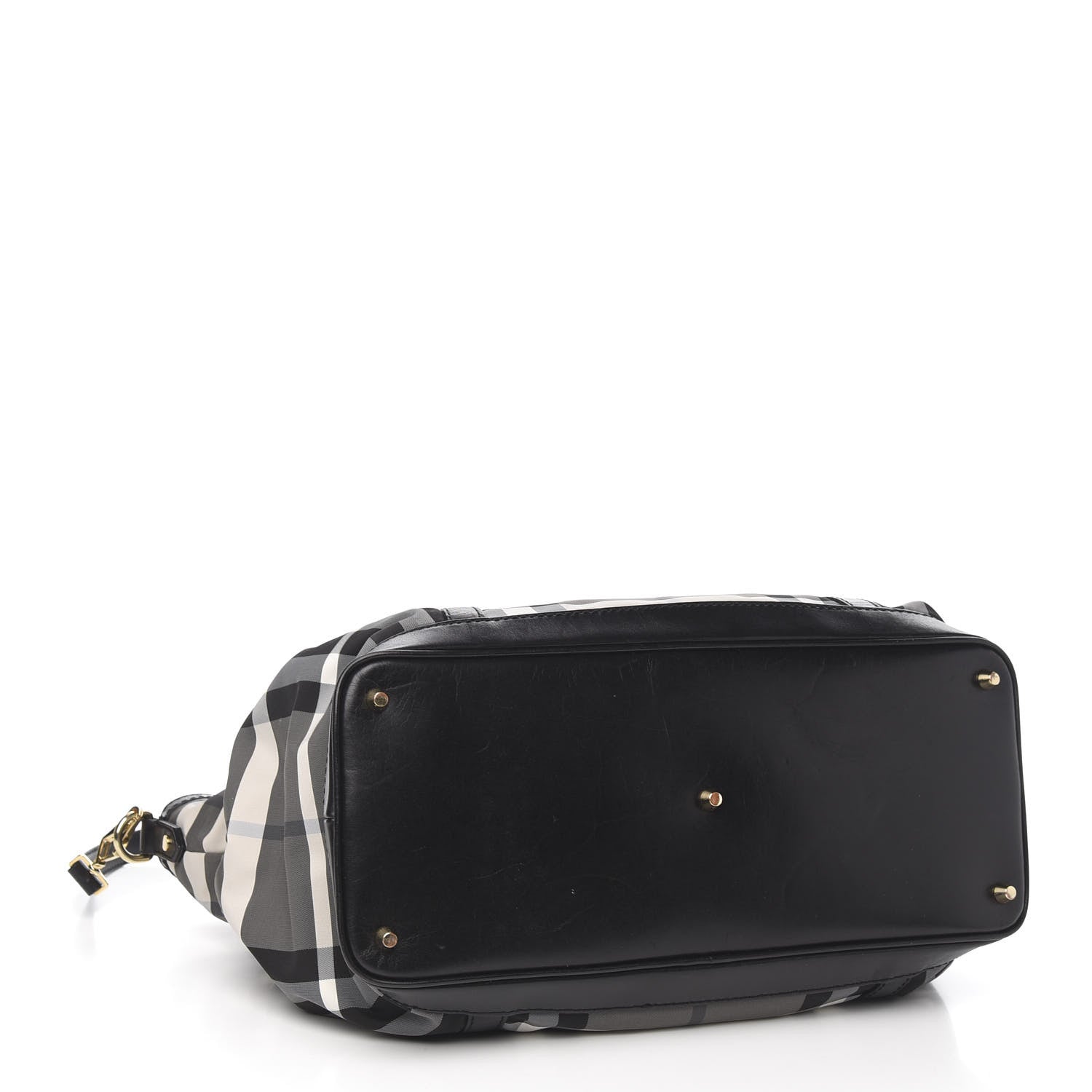 Burberry Nylon Beat Check Diaper Bag Black 3 of 9