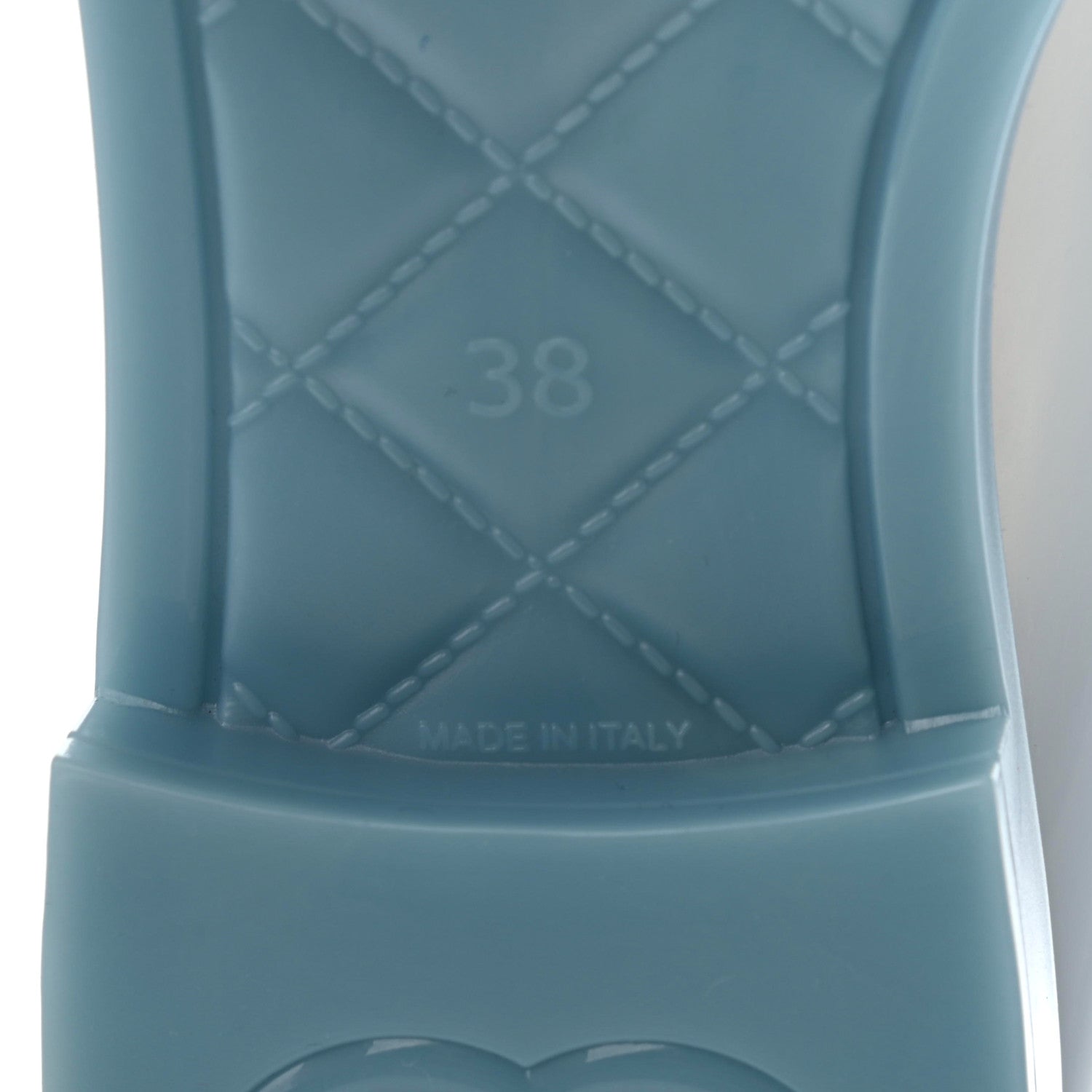 Chanel Rubber Rain Boots 38 Light Blue 14 of 18