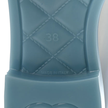 Chanel Rubber Rain Boots 38 Light Blue 14 of 18