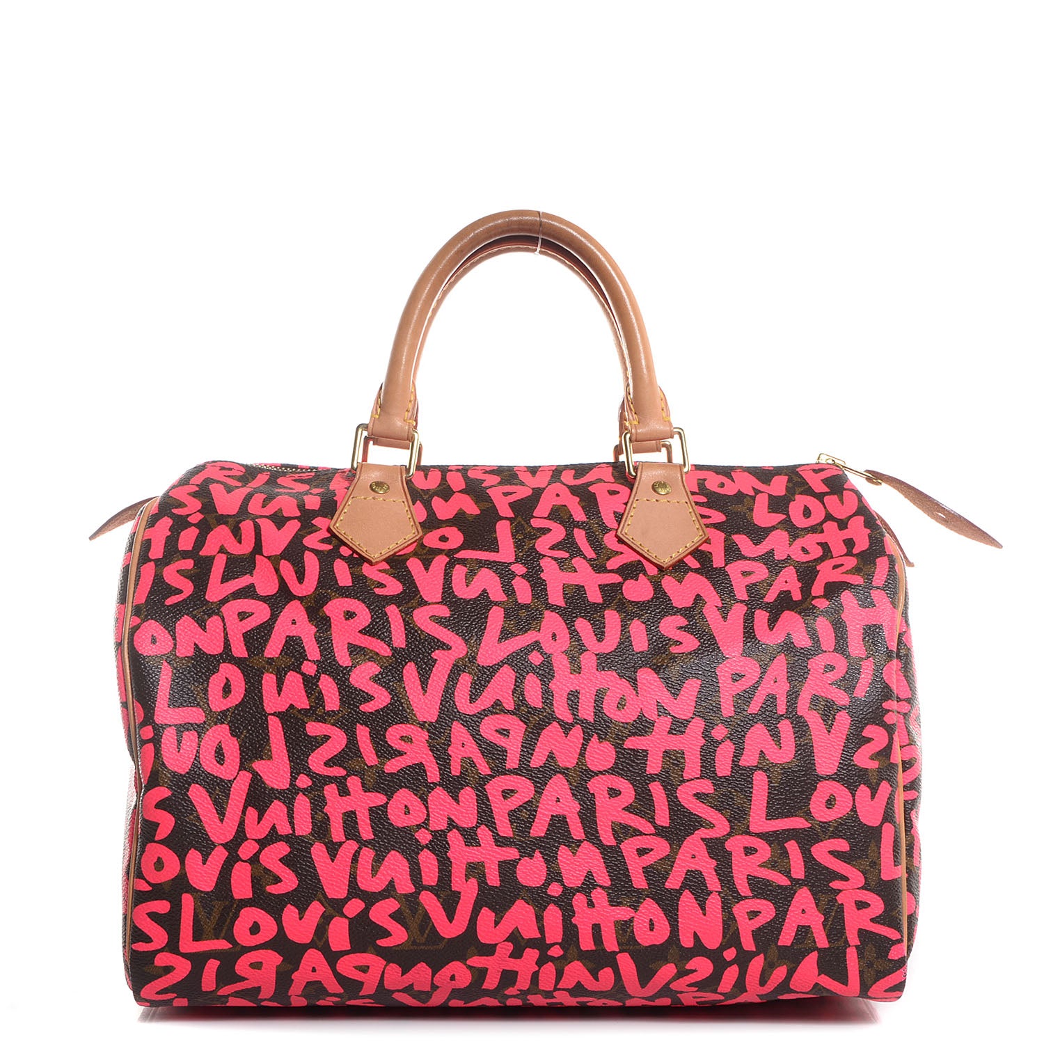Louis Vuitton Monogram Graffiti Speedy 30 Fuchsia 1 of 7