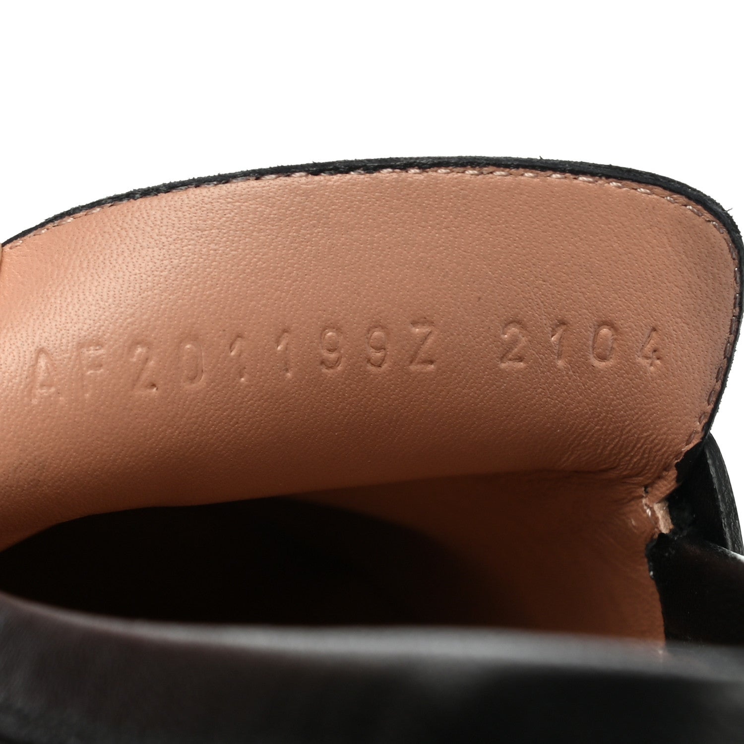 Hermes Goatskin Womens Paris Loafers 37 Black 8 of 8