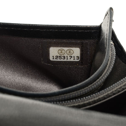 Chanel Lambskin Camellia Yen Wallet Black 9 of 9