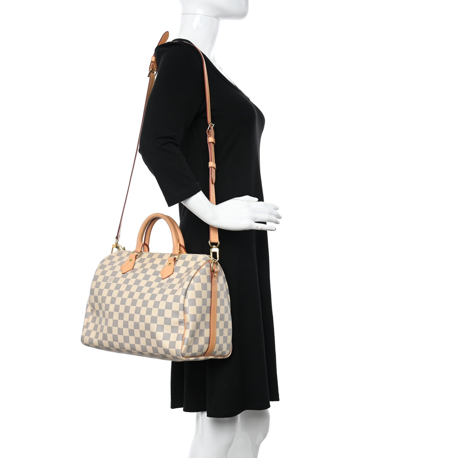 Louis Vuitton Damier Azur Speedy Bandouliere 30 2 of 11