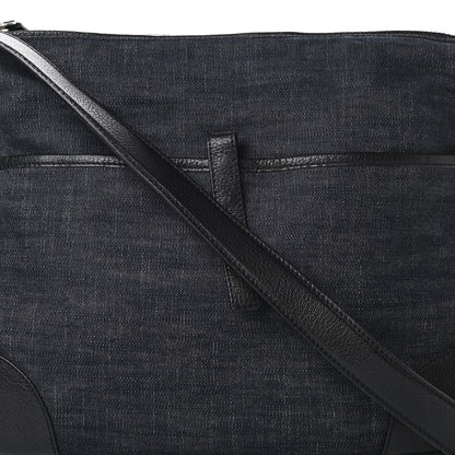 Prada Denim Goatskin Messenger Bleu 8 of 15