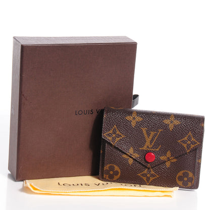 Louis Vuitton Monogram Compact Marie Wallet Rouge 5 of 8