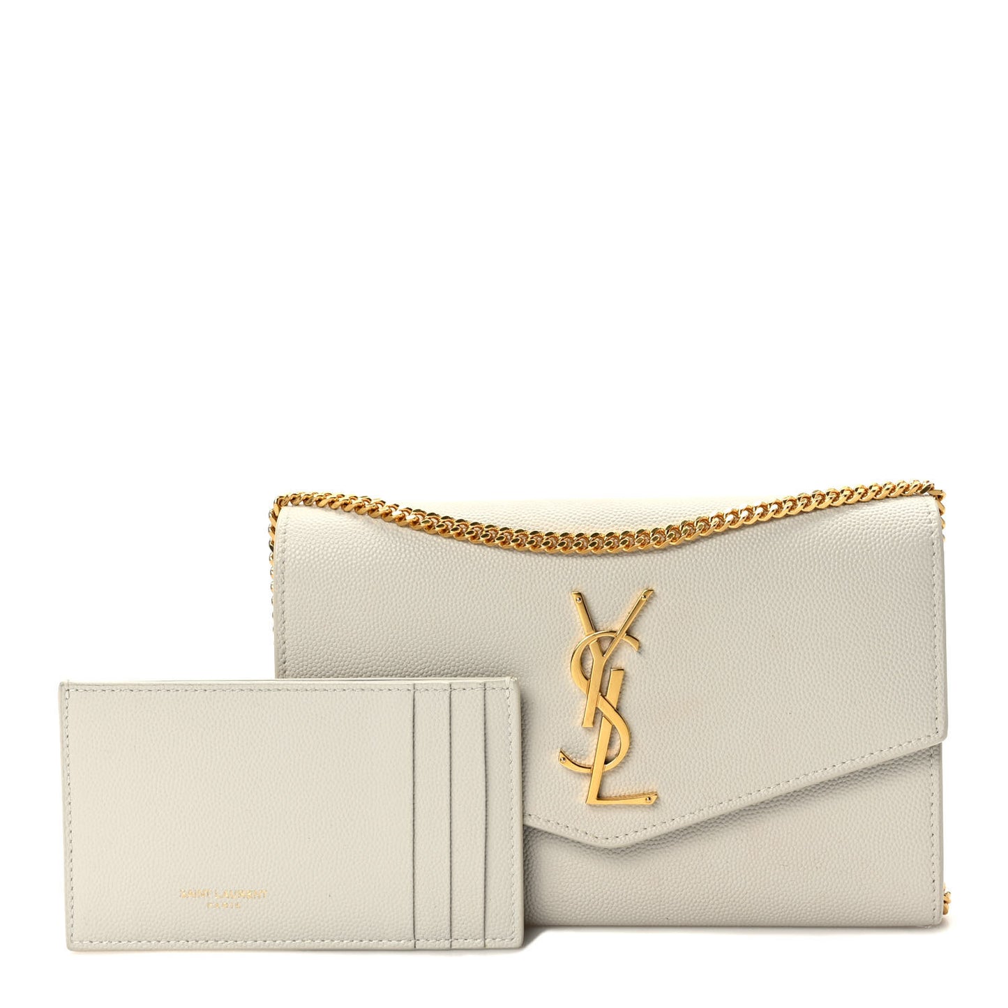 Grain De Poudre Monogram Uptown Chain Wallet Crema Soft