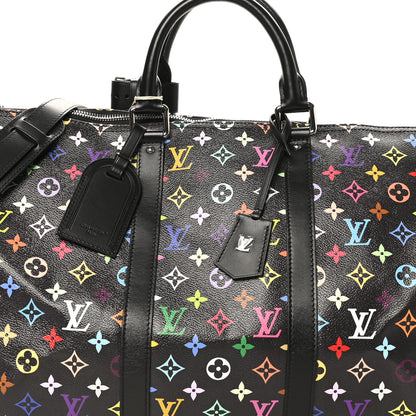 Louis Vuitton LV X TM Monogram Multicolor Keepall Bandouliere 50 Black 6 of 8