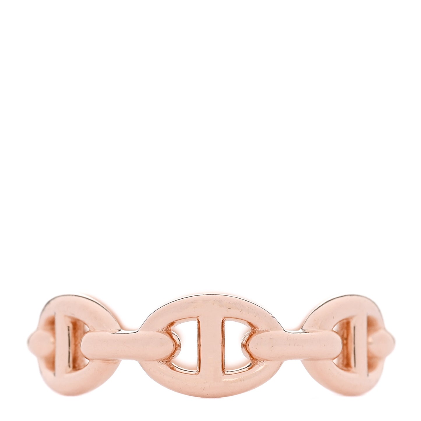 18K Rose Gold PM Chaine D'Ancre Enchainee Ring 52 6