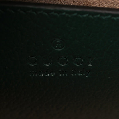 Gucci Textured Dollar Calfskin Web Small Diana Tote Bag Vintage Green Powder Pink 6 of 10