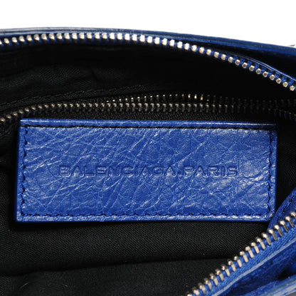 Balenciaga Agneau Giant 12 Silver Hardware Shoulder Bag Bleu Cobalt 6 of 10