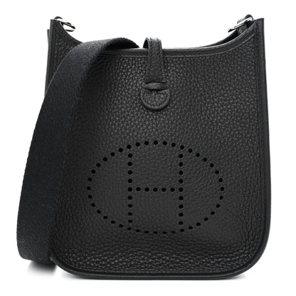 Hermes Taurillon Clemence Evelyne TPM Black 1 of 11
