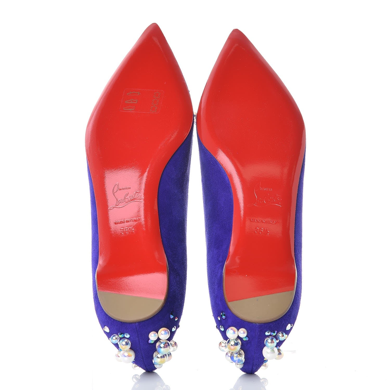 Christian Louboutin Veau Velours Candiflat Flat 36.5 Purple Pop 5 of 8