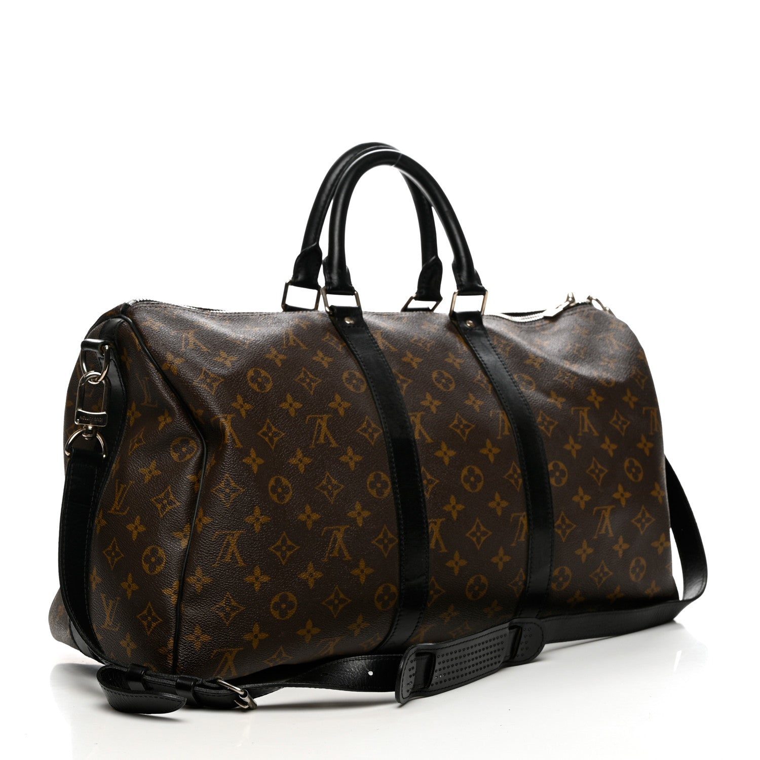 Louis Vuitton Monogram Macassar Keepall Bandouliere 45 3 of 14