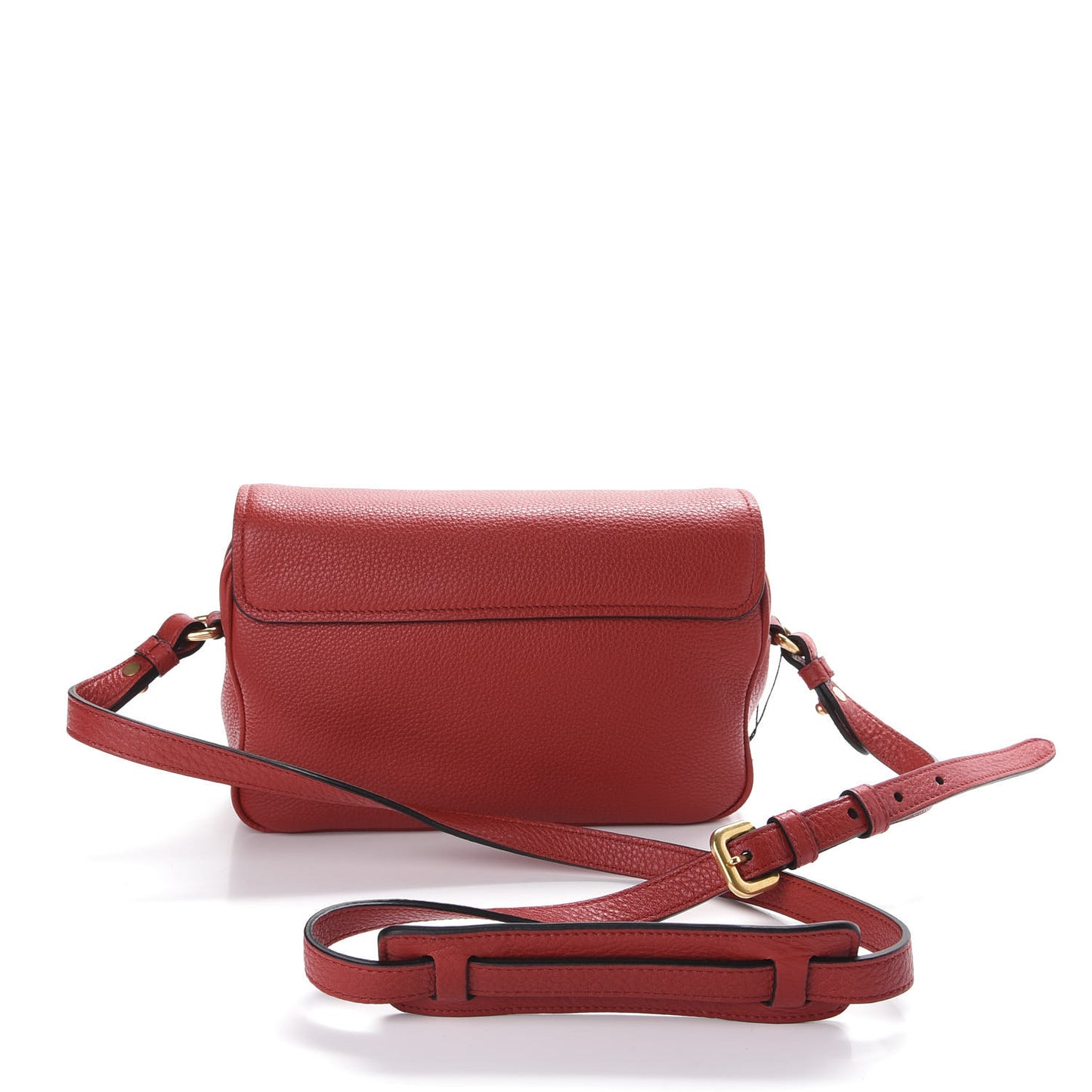 Vitello Phenix Flap Crossbody Rosso