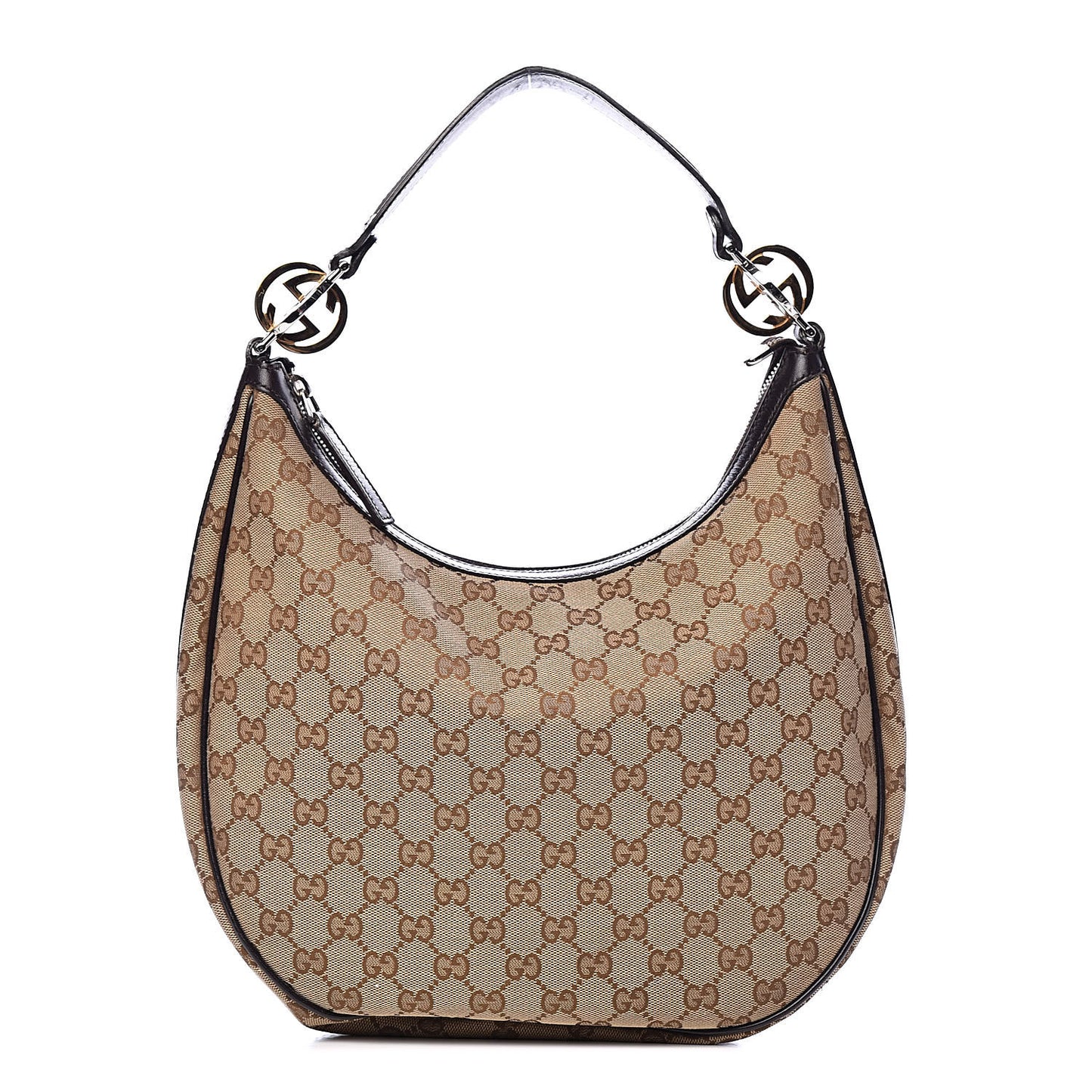 Monogram Medium GG Twins Hobo Dark Brown