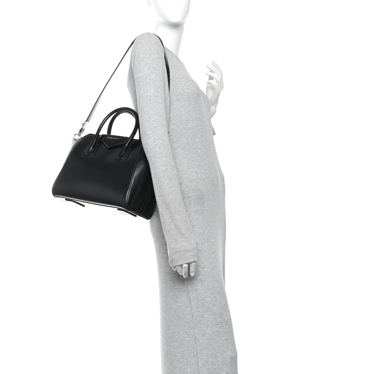 Givenchy Shiny Lord Calfskin Small Antigona Black 2 of 14